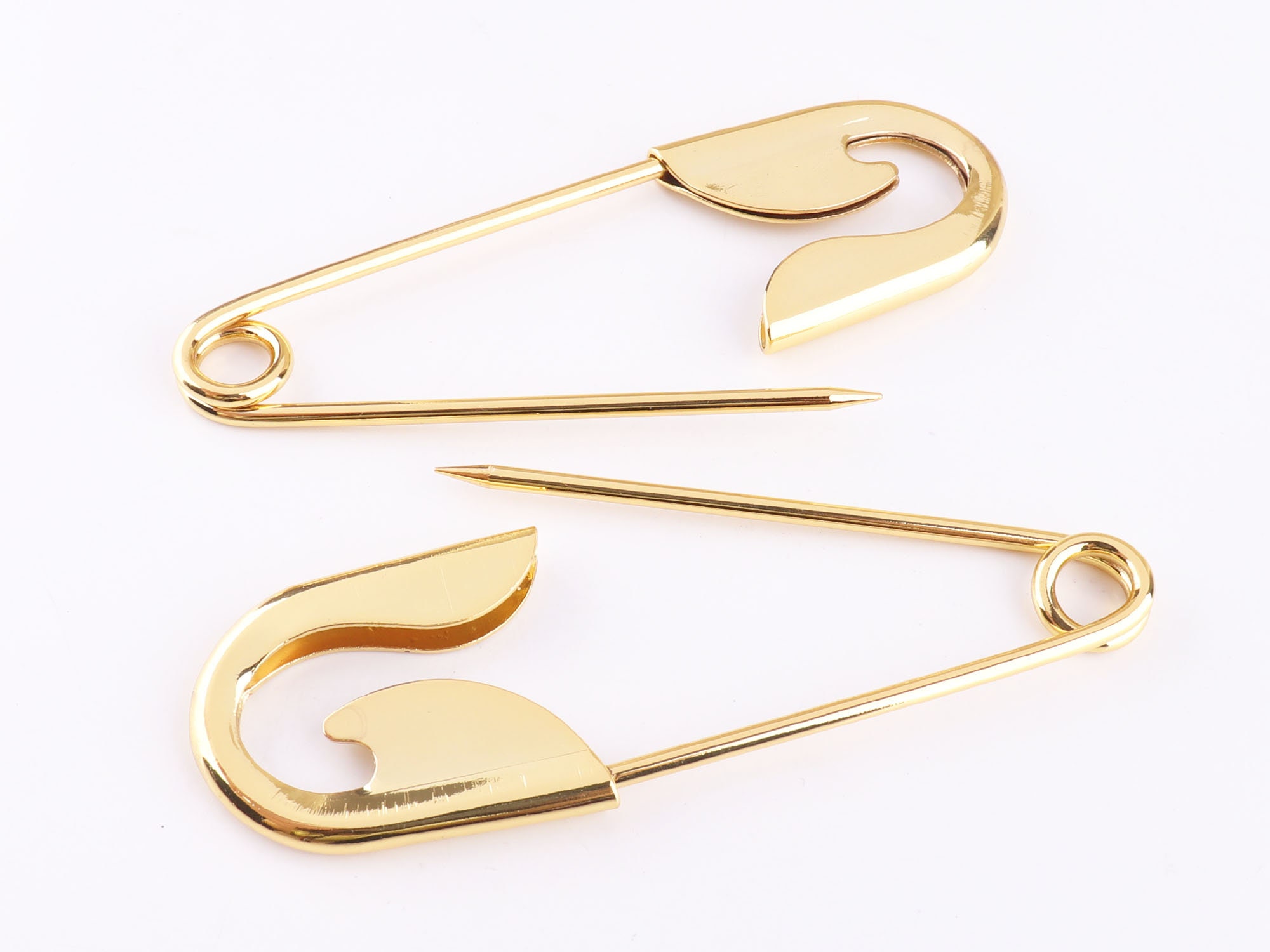 10032mm Mega Giant Safety Pin Brooch Deluxe Kilt Scarf Pin,1.2 Inch  Gold/rose Gold Charming Shawl Pins Large Sewing Safety Pins Supply 