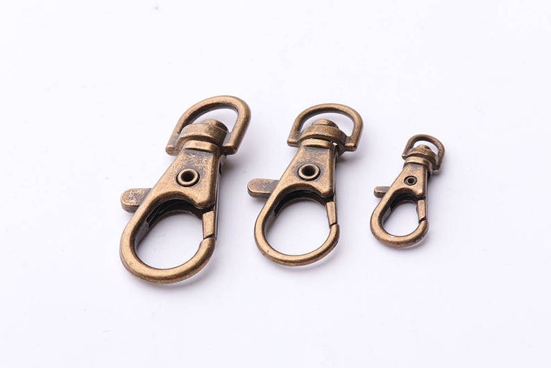38mm 33mm 23mm Antique Brass swivel snap hooks swivel clasp Swivel Hook Swivel Lobster Clasp trigger hook Landyard Clip Purse Lobster Clasp