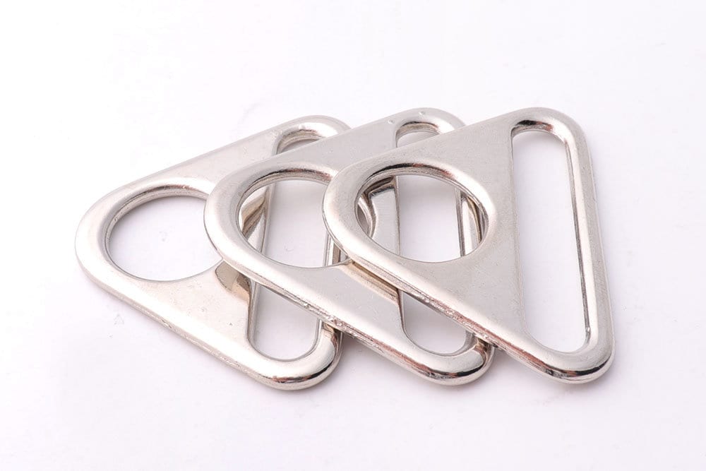 Triangle Ribbon Buckle 6pcs Triangle Buckles 45*34mm Triangle Rings Strap Adjuster Buckle Belt ...