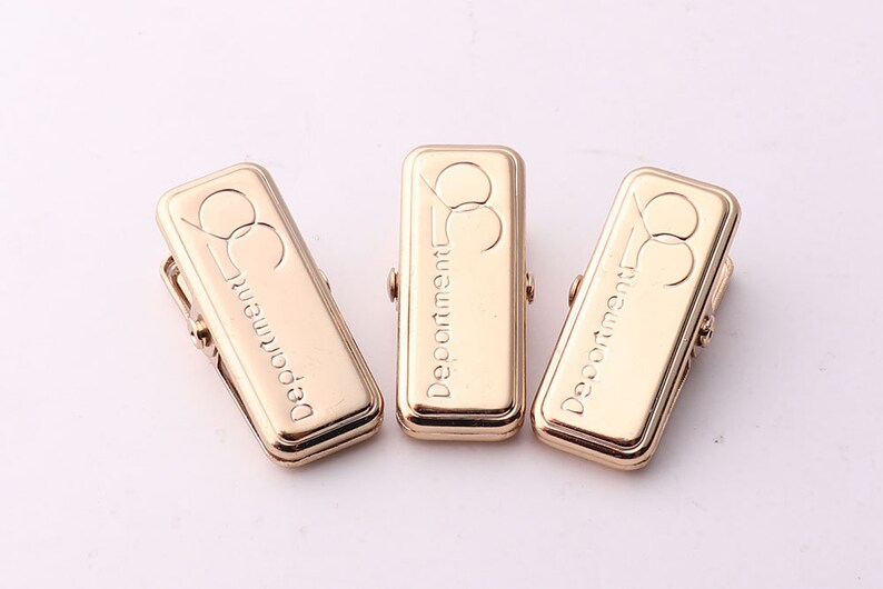 High Quality 6pcs Gold Spring Clips Badge Clip Holder Metal - Etsy
