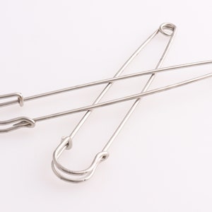 Safety Pins Large Safety Pin Giant Safety Pins Kilt Pins Big Pins Safety Pins 120mm*20mm Silver 20pcs