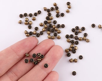 Bronze Rivets Rapid Rivets Double Cap Rivets 4*6mm Mini Round rivet studs metal rivet for Leathercraft purse bags shoes 100/500sets