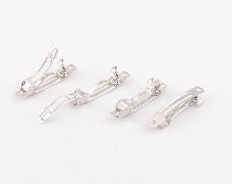 20pcs Blanco Cabello Barrette 1"1/2"pulgadas (39mm) francés Barrettes Clip francés Barrette Hair Clips French Clip French barette French barette clips