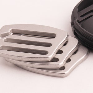 G Hook Metal Belt Buckle Backpack Strap Buckle Bra Slider Adjuster Belt Slider Matte Silver 1&#39;&#39;inch(25mm) 6pcs