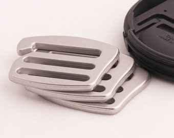 G Haken Metall Gürtelschnalle Rucksackgurt Schnalle BH Schieber Verstellbar Gürtel Schieber Matt Silber 25mm 6Stk