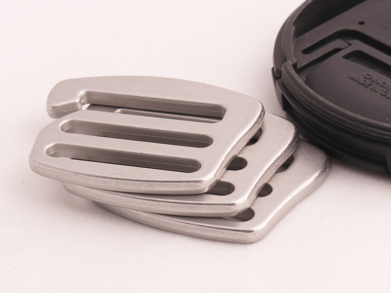 G Hook Metal Belt Buckle Backpack Strap Buckle Bra Slider Adjuster Belt Slider Matte Silver 1''inch25mm 6pcs image 1