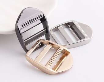 Slider Buckle Belt Buckle Backpack Buckle Strap Sliders Adjuster Tri-Glid Metal Buckle for 20mm webbing 8pcs