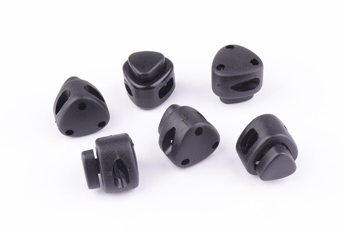 10pcs Plastic Cord Locks 3 hole triangle Paracord Cord Lock Etsy