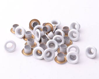 8mm 11mm bianco occhielli occhielli Grommet occhiello per Bead Core vestiti Leathercraft Canvas