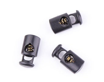 12pcs Plastic cord end Plastic Cord Locks for Paracord Spherical cord stopper toggles Parachute Cord Accessories