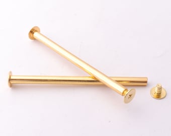 10set oro remaches de tornillo Chicago tornillo concho tornillo tornillos tornillos remaches pernos atornillados pernos de Chicago tornillo studs Snap Remache Libros Tornillo