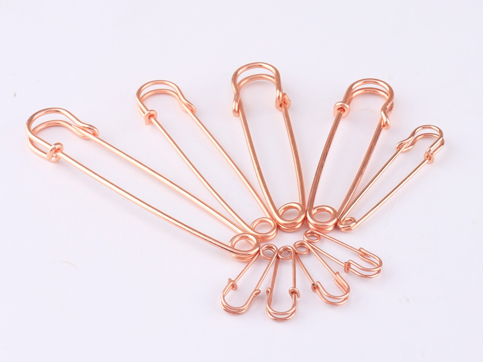 Rose Gold Safety Pins Large Pins Brooches Pins Kilt Pins Brooches Metal ...