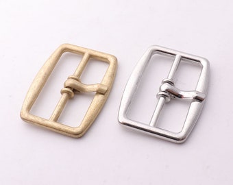 6pcs 1''1/4''inch (31mm) Pin buckle Center Bar Buckles Single Prong Belt Buckle Strap Adjuster buckle purse buckle metal buckle