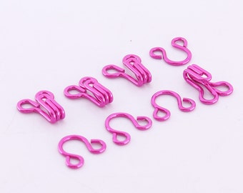 Hook and Eye Bra Hooks, Hooks Claps for Bra Making Dresses Shirts Hardware High-quatity 10*7mm 50sets