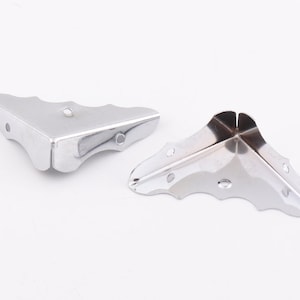 10pcs Silver Corner Protectors 37mm Metal Corner protector Corners Bookbinding corners box corners Decorative Corner Bracket