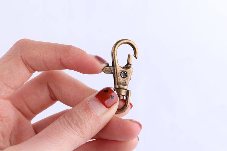 38mm 33mm 23mm Antique Brass swivel snap hooks swivel clasp Swivel Hook Swivel Lobster Clasp trigger hook Landyard Clip Purse Lobster Clasp
