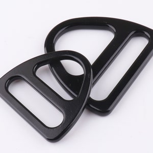 Slider Strap Buckle Triangle Belt Buckle Adjustable Double Rings 37/50mm Purse Handbag Hardware High Quality 2-4pcs