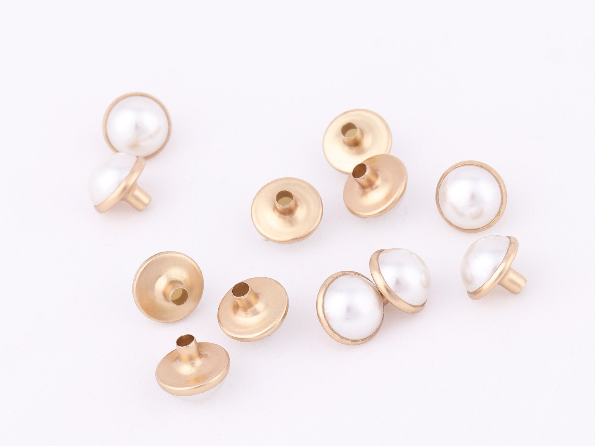 Rivet Studs Pearl Rivets Single Decorate Rivets Beads Rivets Etsy 日本