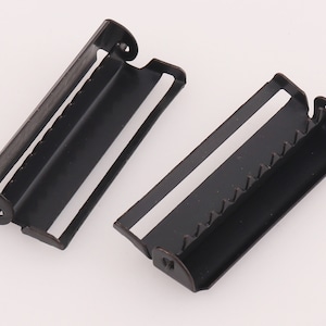 Ajustadores deslizantes para tirantes, hebilla ajustable para cinturón, clips para tirantes, ajustadores de correa con hebilla de cinturón, ajustadores de trinquete de 40 mm (interior), 20 unidades