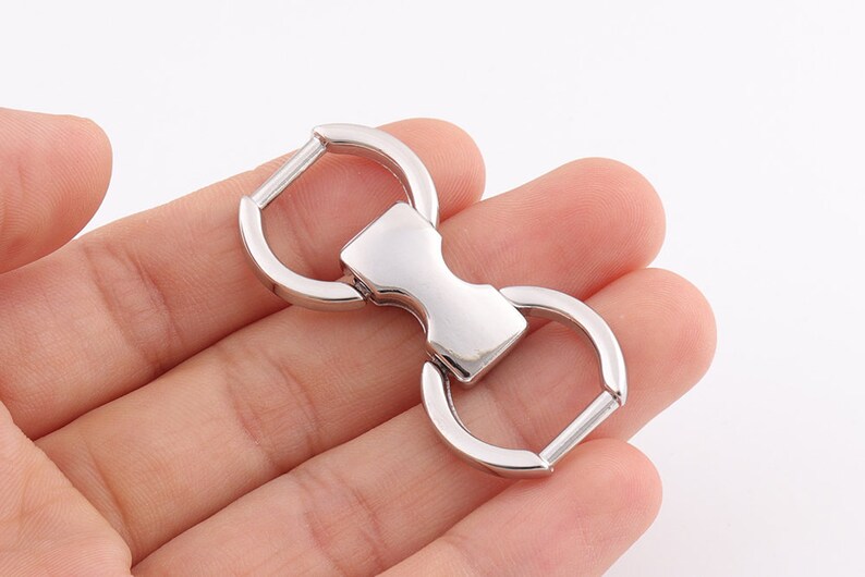 Silver Swivel Connectors Key Ring Connectors Swivel Hook Metal Etsy