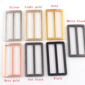 4pcs Slide Buckles 2&quot;inch (50mm) Belt Buckle Adjuster buckle Strap slider Leathercraft Bag Belt Adjuster Sliders Adjuster Slide Buckle