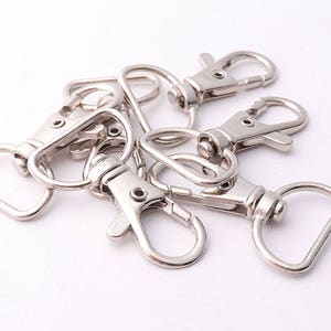 10pcs Swivel Lobster Clasp 3/4&quot;(19mm) Swivel hooks Swivel Snap Trigger Snaps Metal purse hook Lobster Hooks For Lanyard Bag Straps