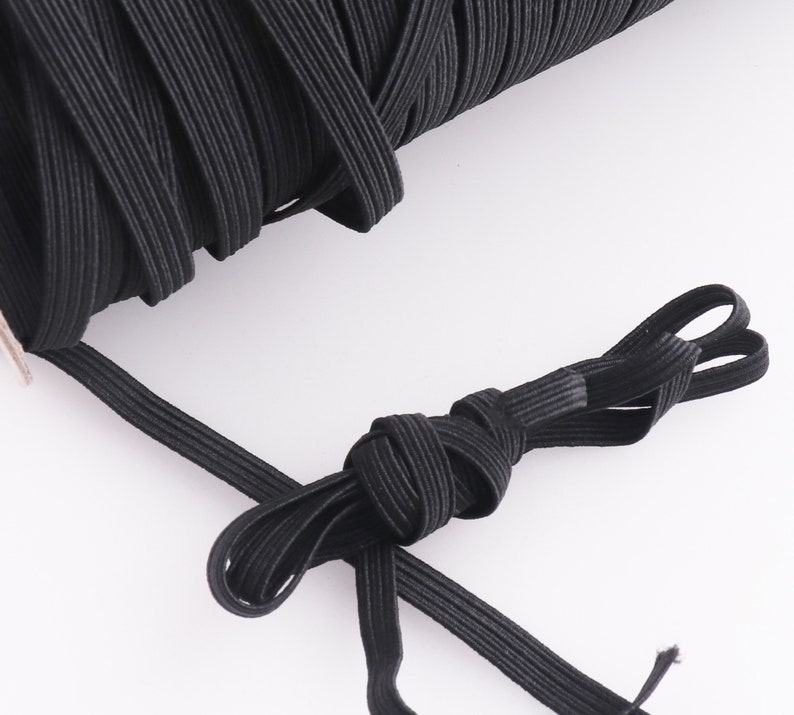 3mm/5mm/6mm 50yards elastic cord Elastic Bands Flat elastic Etsy