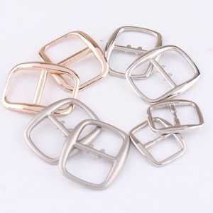 Shoe Buckle Strap Buckle Webbing Buckle Adjustable Buckle without pin 9/12mm gold/silver/matte silver 20pcs