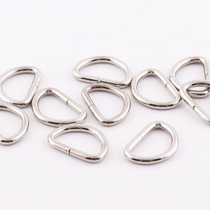 Uayeatye D Rings for Purse Hardware for Bag Making, 8 PCS Metal D Ring and  Stud Screw, 360 Degree Rotatable D Rings for Purse, Bag Hardware, Dog