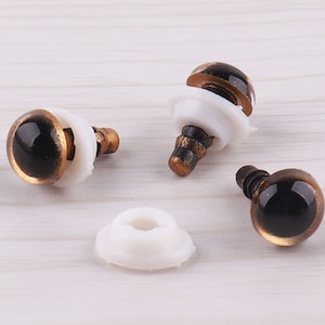 10pcs amigurumi eyes 9mm Safety Eyes Round Safety Eye Plastic Eyes toy eyes Doll Eyes Animal Eyes With Washers for doll crochet