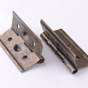 Hinges,Butterfly Hinges Vintage Jewelry Box Hinges Flat Hinges for Wooden Working Door Shaft 42*33mm 20pcs