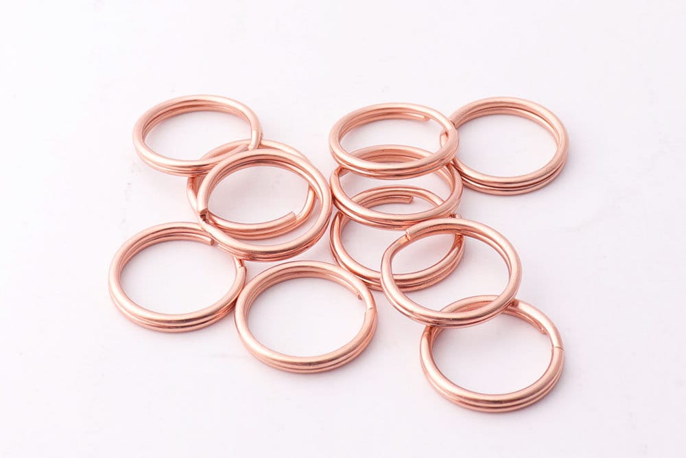 50pcs Bulk Jump Rings 15mm Rose Gold Split Rings Jump Rings Etsy Canada