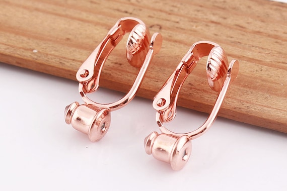 6pairs Rose Gold Clip on Earring Converter Studs to Clp on Earrings Changer  Stud to Clips Clip on Earrings -  Hong Kong