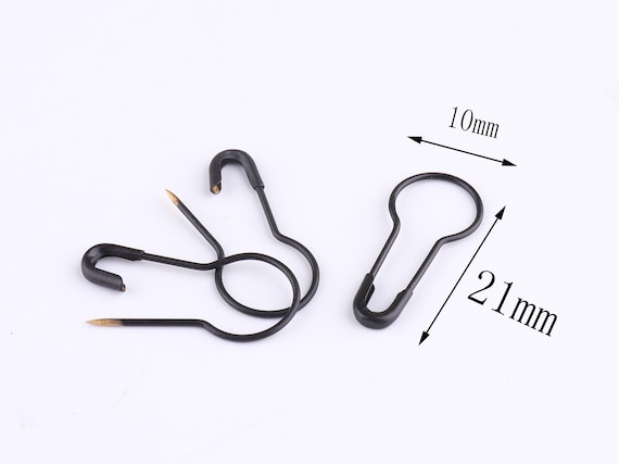 Black Safety Pins Bulb Safety Pins Tag Pins Coiless Safety Pins Pear Safety  Pins Knitting Pin Removable Stitch Markers 100/500pcs 