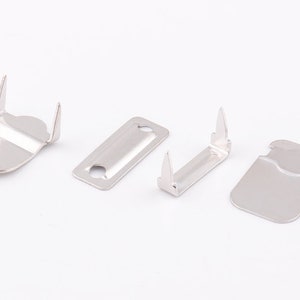 20set Silver Hook and Eye clasp Metal Hook and Eyes Fasteners for Trouser and Skirts