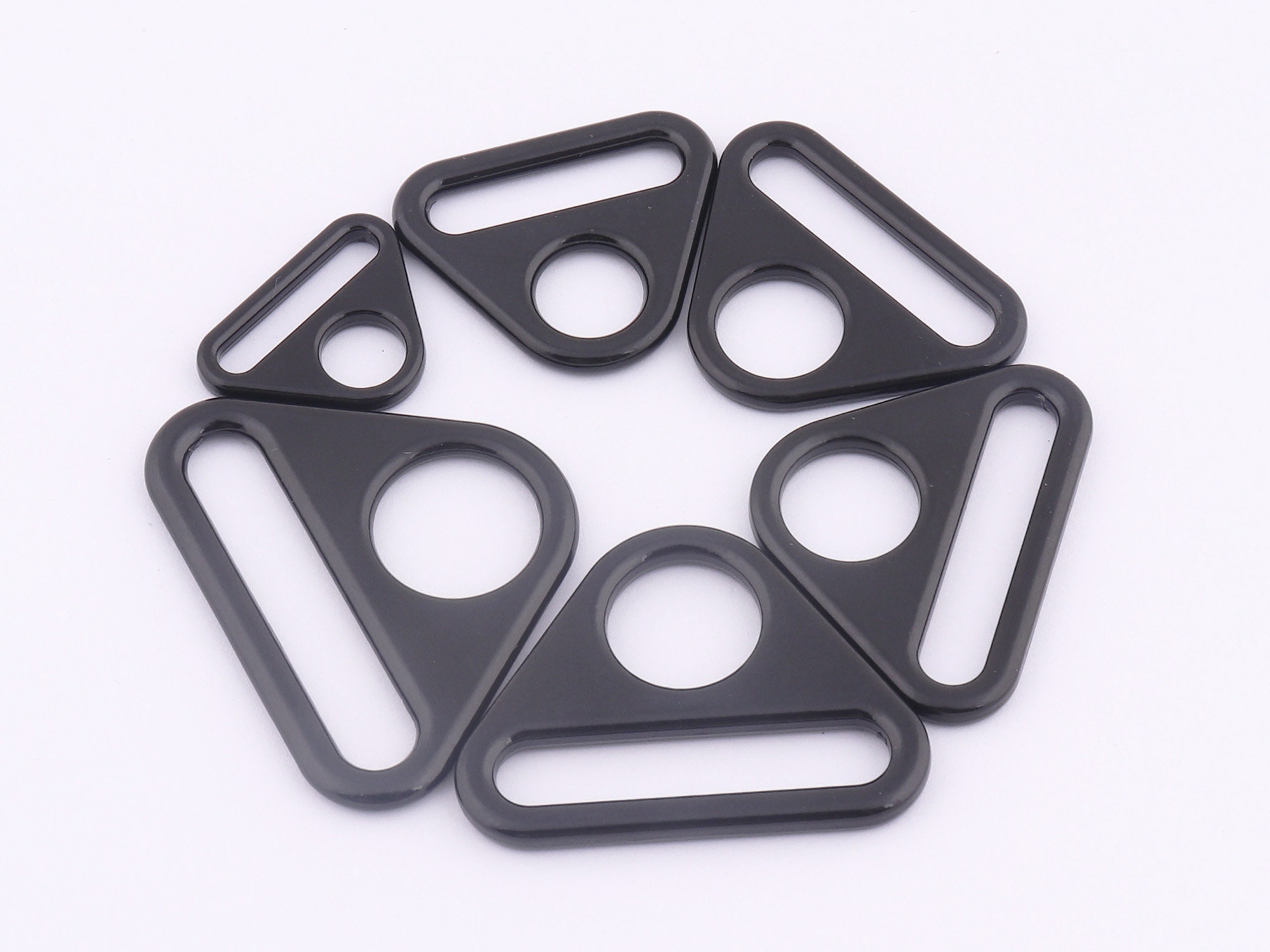 Triangle Buckle Strap Buckles Double Rings bing Slide Etsy