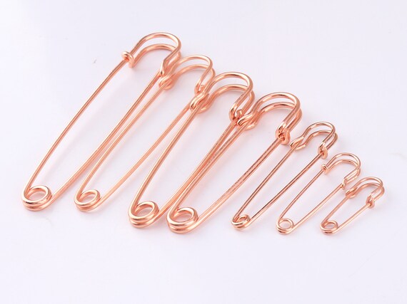 Rose Gold Safety Pins Large Pins Brooches Pins Kilt Pins Brooches Metal  Safety Pins Bar Pins 30pcs 