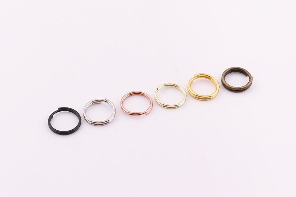 10mm Split Key Rings - Stainless Steel Double Loop Jump Ring, 100pcs – Small  Devotions