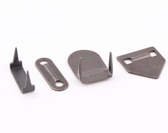 20set Gunmetal Hook and Eyes 4 Part Metal Hook and Eye clasp Hook and Eyes Fasteners for Trouser Skirts pants
