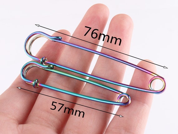 10 Pcs Safety Pin, Metal Safety Pins, 56mm Safety Pin, For Sewing And Craft  Work, Brooch