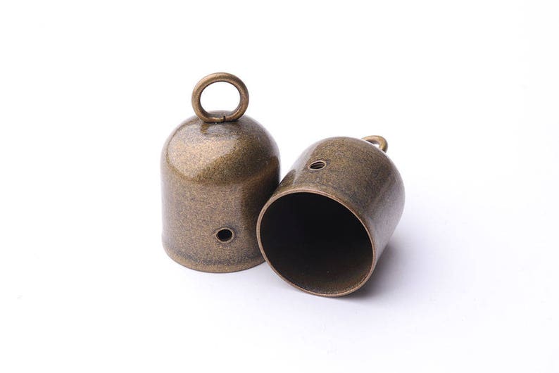 6pcs Large Cord End Cap Bronze Cord Ends Leather Cord Clasp Etsy