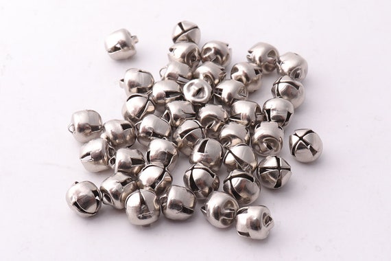 50pcs Silver Jingle Bells Ringing Bells Christmas Bells Sound