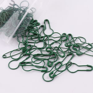 Safety Pins Green Stitch Markers, Crochet Safety Pins Bulb pins knitting pin Removable Stitch Markers 100/500pcs