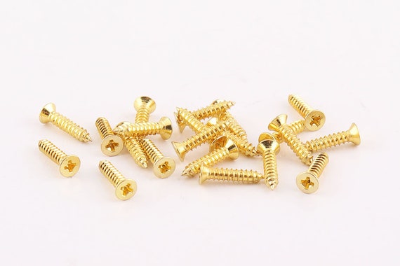 100pcs Screws Gold Rivets Drywall Screws Wood Screws Miniature Hardware  Pocket Hole Screws Screws Rivets Tiny Screws Craft Supply 