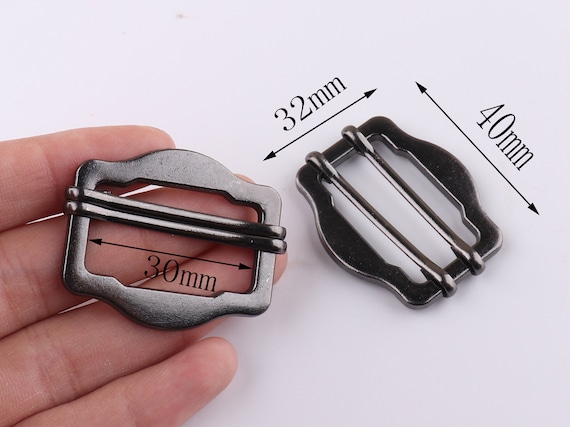 Belt Buckle Double Pin Sliding Belt Buckle Strap Buckle Adjuster