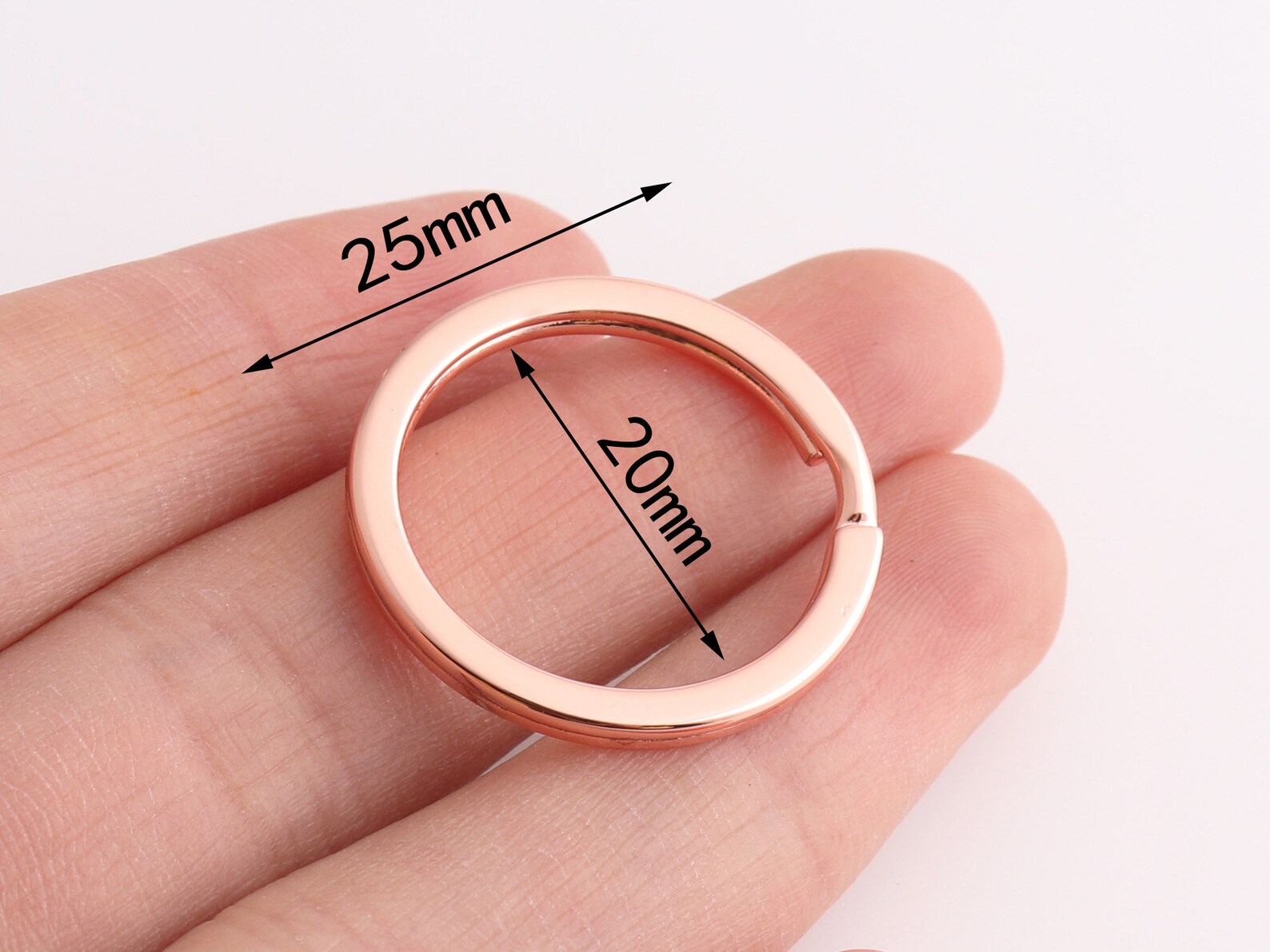 Split Key Ring Split Rings Keychain Key Rings Flat Keyrings Etsy