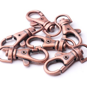 6pcs Swivel hook 3/8&quot; Swivel snap hook lobster clasp Swivel hook Metal clasp keychain clasps purse hook Swivel Clasp Hooks