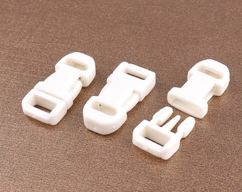 50pcs 3/8"(9mm) Paracord Break Buckles Clasps Plastic Breakaway Buckles Clasps Parachute Cord Accessories Break Buckles paracord buckle