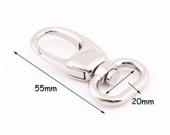4pcs Swivel hook 3/4"inch(20mm) Swivel Clasps Metal clasp Trigger snap hooks purse hook strap clasp key hook Push gate hook