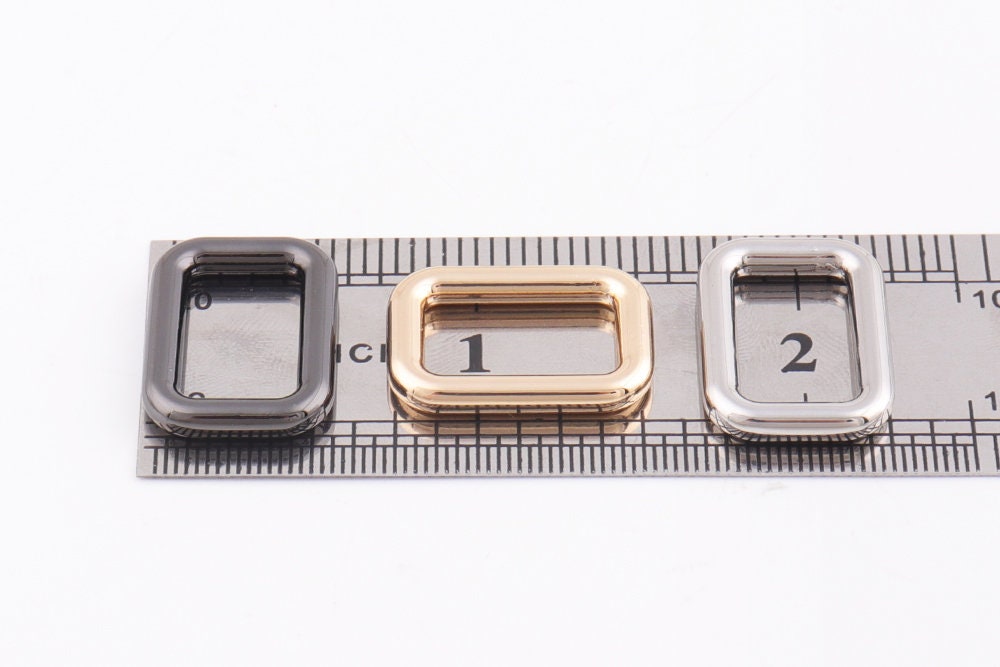 Rectangular Ring 14mm(9/16") Strap Rectangle Ring Metal Rectangle ...